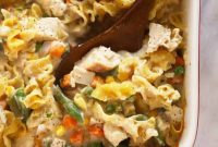 Creamy Cheddar Chicken Noodle Casserole Recipe