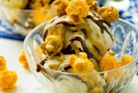 Butterscotch & Hot Fudge Popcorn Sundaes: Sweet-Salty Dessert
