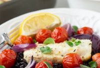 Oven-Baked Cod with Roasted Blistered Tomatoes