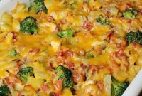 Creamy Cheesy Chicken Casserole with Crispy Breadcrumb Topping