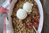 Strawberry Rhubarb Crumble (Gluten-Free) — Summer Dessert Recipe
