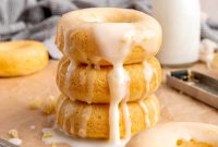 Baked Lemon Donuts with Smooth Glaze
