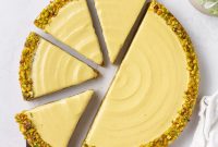 Silky Pistachio Tart Recipe with Crunchy Almond Crust