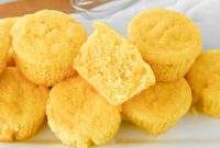 Savory Cornbread Muffins with Honey Butter Glaze