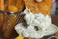 Fish and Chips with Fresh Herb Tartar Sauce