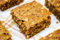 Soft-Baked Peanut Butter Banana Oat Bars for Snacks and Lunch