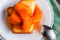 Homemade Cinnamon-Stewed Peaches with Vanilla Syrup