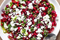 Roasted Beet & Feta Salad with Fresh Herb Vinaigrette