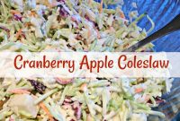 Cranberry Apple Coleslaw with 4 Simple Ingredients
