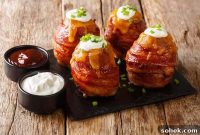 Bacon-Wrapped Stuffed Volcano Potatoes Recipe