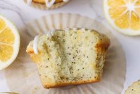 Lemon Poppy Seed Muffins Recipe with Zesty Glaze