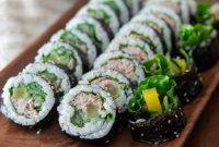 Tuna and Cucumber Kimbap (Chamchi Gimbap)
