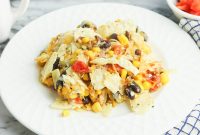 Mexican Chicken Casserole with Cheesy Enchilada Sauce