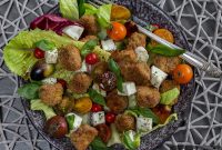 Deconstructed Eggplant Parmesan Salad: Crisp Layers of Flavor