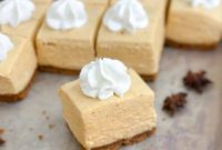 No-Bake Pumpkin Cheesecake Bars — Creamy Fall Dessert Recipe