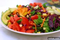 Colorful Rainbow Chopped Salad with Zesty Lemon Vinaigrette