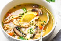 Greek Lemon Chicken Soup with Feta (Avgolemono-Style)