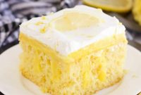 Zesty Lemon Poke Cake Recipe with Luscious Lemon Glaze