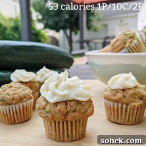 gluten free zucchini muffins sq with calories and macros