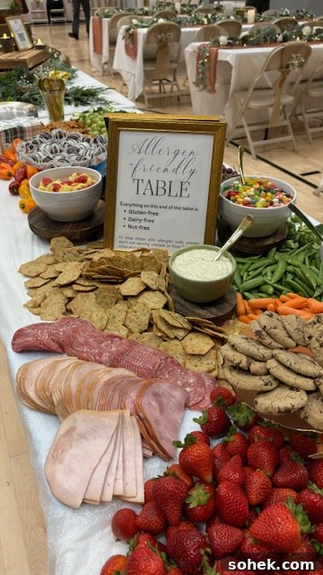 Allergen-Friendly Snack Table Ideas for Weddings and Parties 3 Allergen-friendly Snack Table - Gluten-free, dairy-free, nut-free spread perfect for a wedding or your next party!