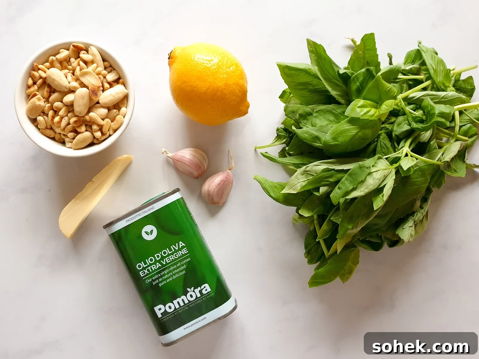 Creamy Vegan Basil Pesto Recipe for Pasta, Sandwiches & Dips 2 Pesto Ingredients