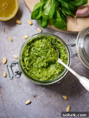 Creamy Vegan Basil Pesto Recipe for Pasta, Sandwiches & Dips 18 Vegan Pesto Recipe