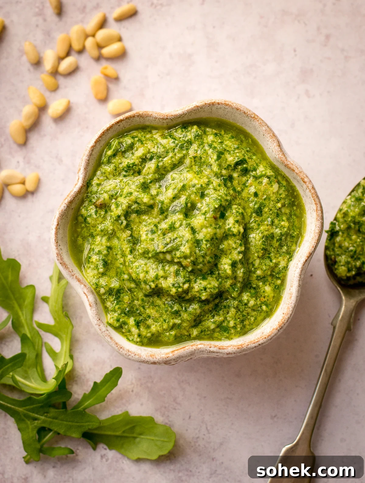 Creamy Vegan Basil Pesto Recipe for Pasta, Sandwiches & Dips 10 Rocket Pesto