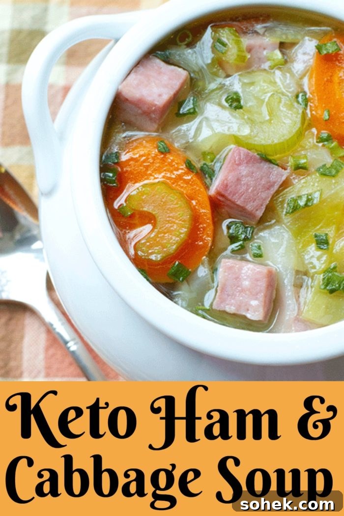 Ham and Cabbage Soup #Fallsoup #Soup #souptime #bonebroth
