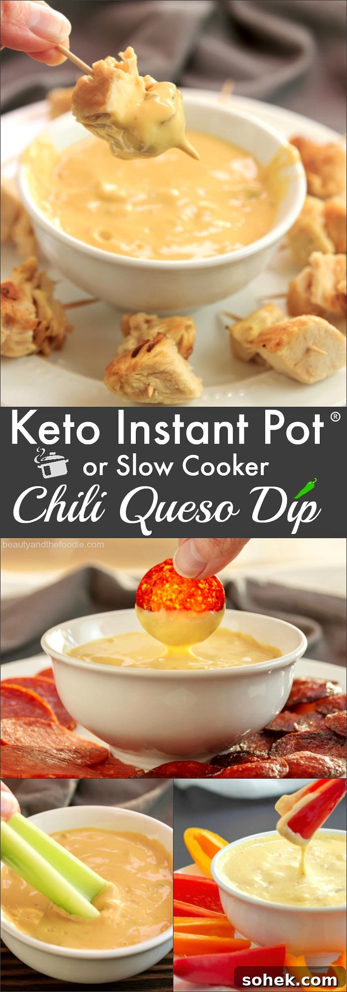Keto Chili Queso Dip for Instant Pot or Slow Cooker 11 Keto Instant Pot or Slow Cooker Chili Queso Dip