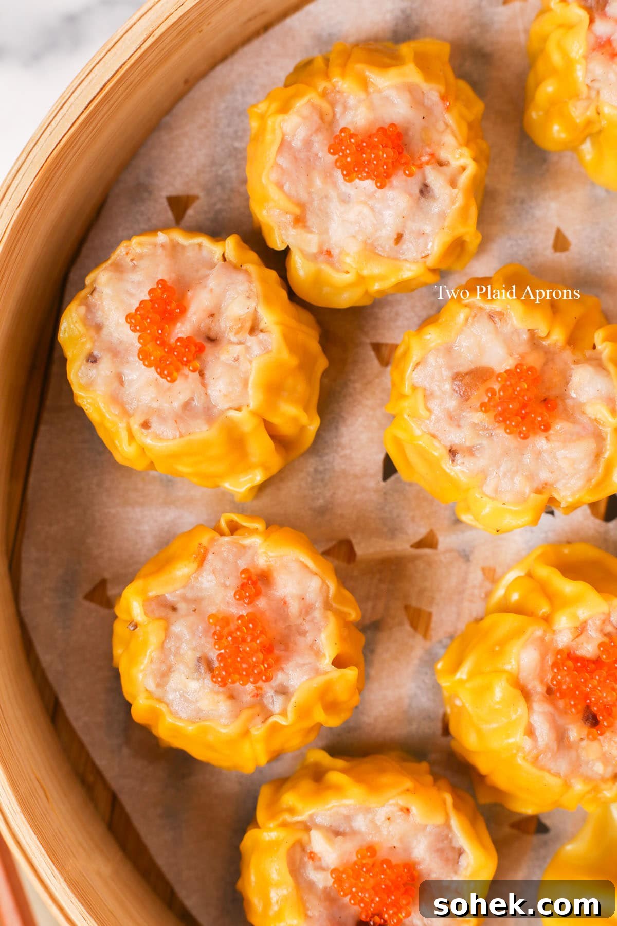 Cantonese Shumai (Siu Mai): Classic Pork Dumplings Recipe 3 Shumai close-up