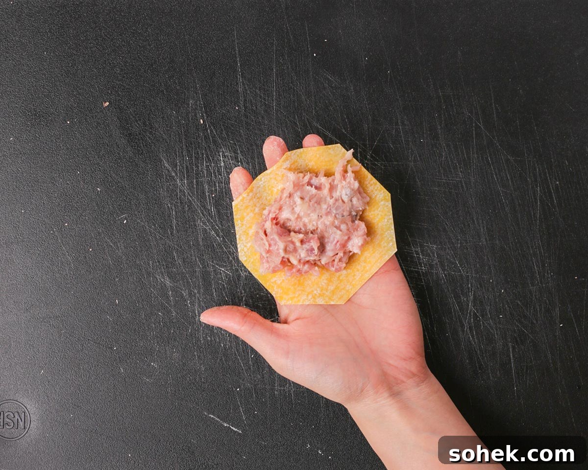 Cantonese Shumai (Siu Mai): Classic Pork Dumplings Recipe 11 Wrapping shumai