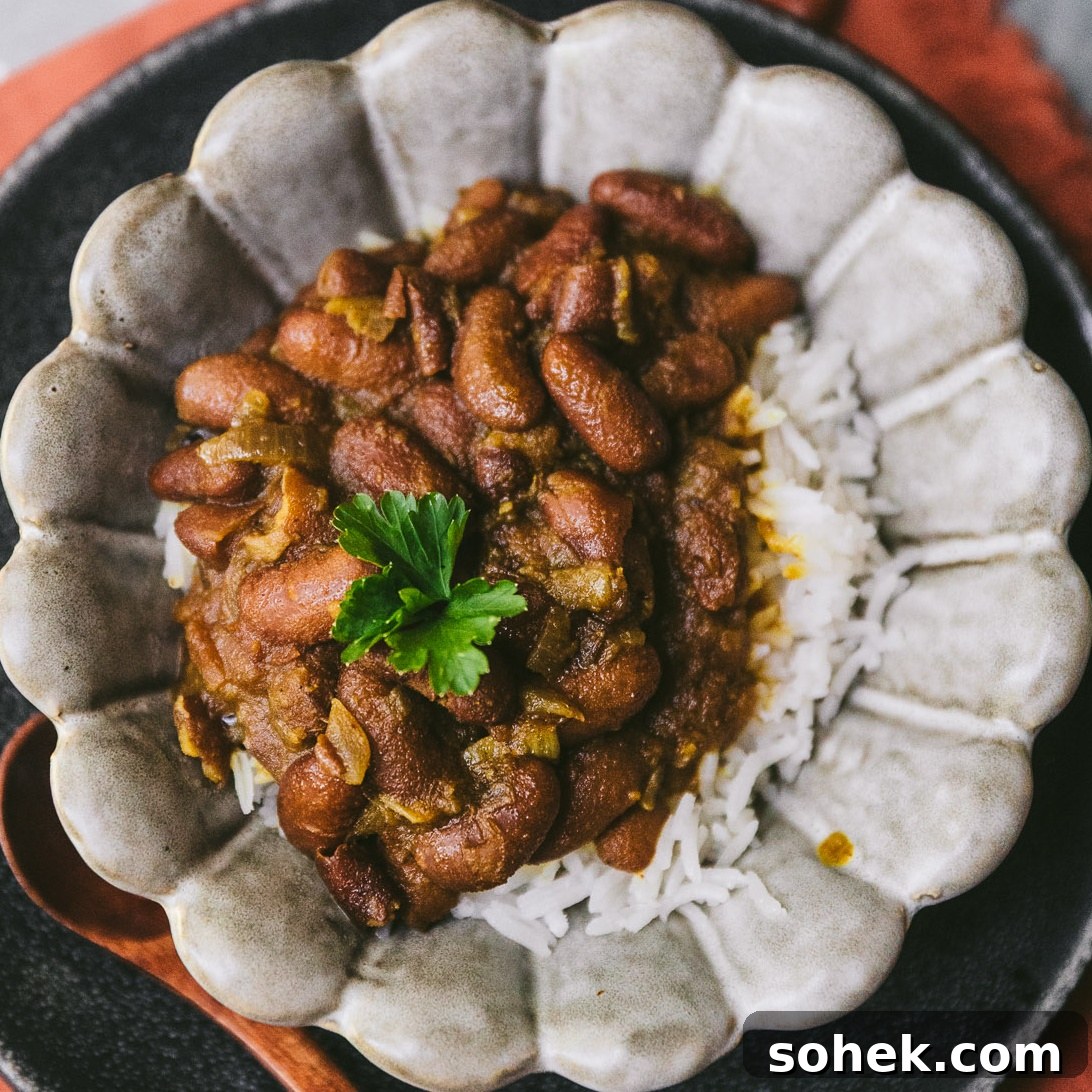 Bowl of Rajma Chawal