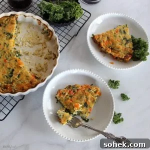 Crustless Vegetable and Sausage Quiche
