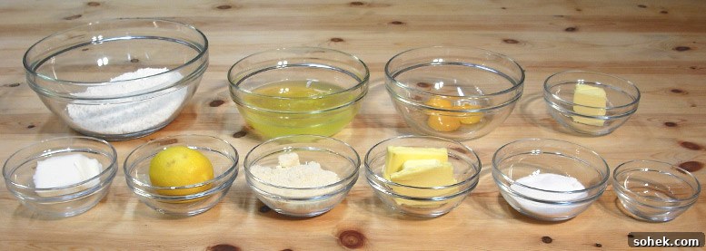 Chester Pudding Ingredients