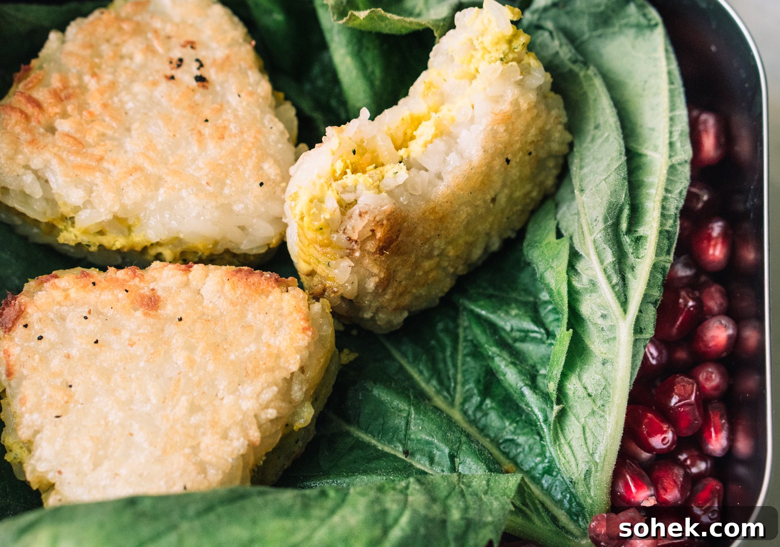 Turmeric Mayo Chicken Rice Balls Your Toddler Will Love 3 turmeric chicken rice balls in a lunchbox