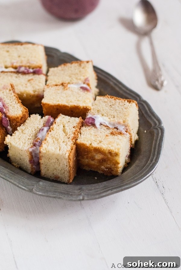 Pomegranate Curd cake sndwiches  a simple and light winter dessert! 