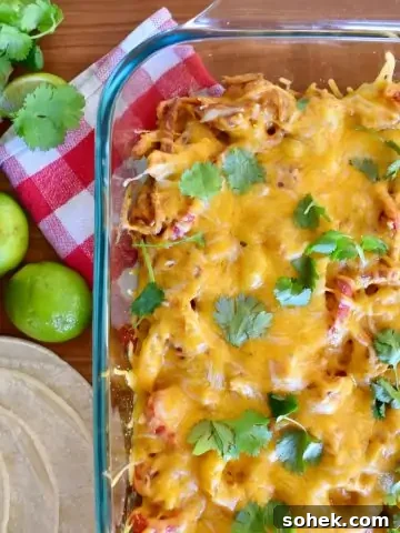 Leftover Chicken Fajita Casserole