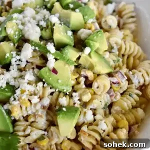 Mexican Elote Pasta Salad: Creamy Street Corn Pasta Recipe 13 Elote Pasta Salad recipe.