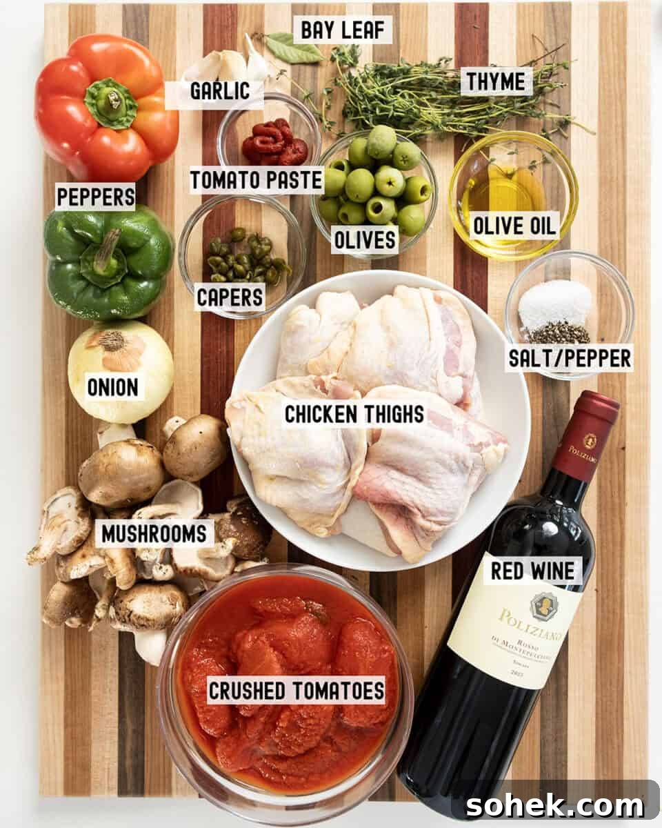 Ingredients for the recipe.