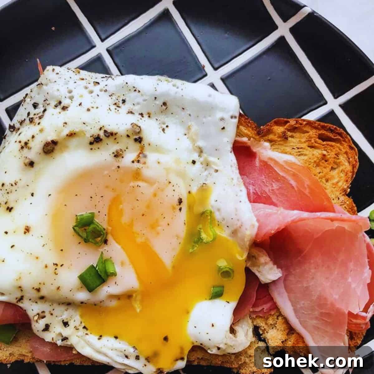 Prosciutto and Egg Toast Recipe: Savory Breakfast Crostini 2 This Prosciutto and Egg toast is a quick and easy 3 ingredient breakfast you can throw together in under 5 minutes.