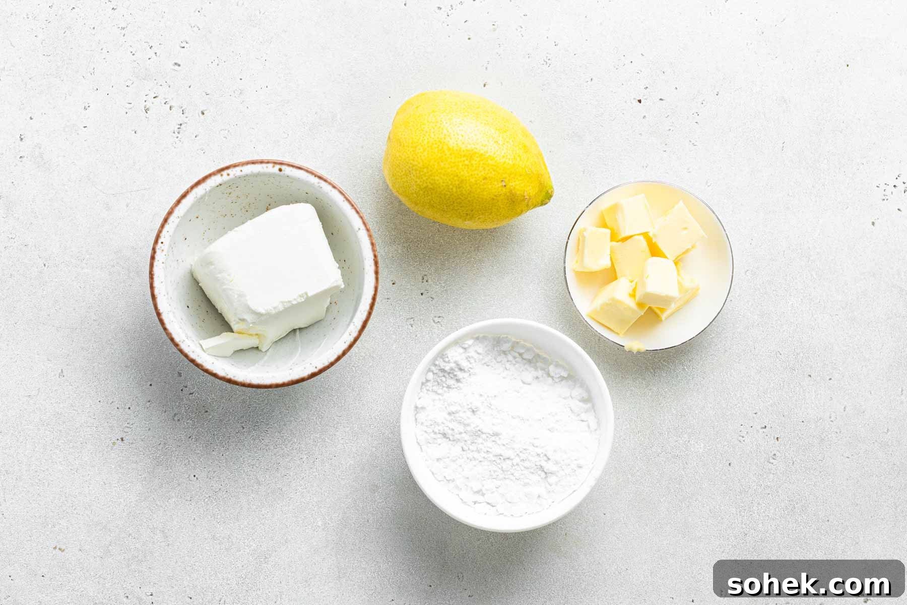 Zesty Lemon Cupcakes Recipe with Luscious Lemon Frosting 20 Ingredients for lemon cream cheese frosting.