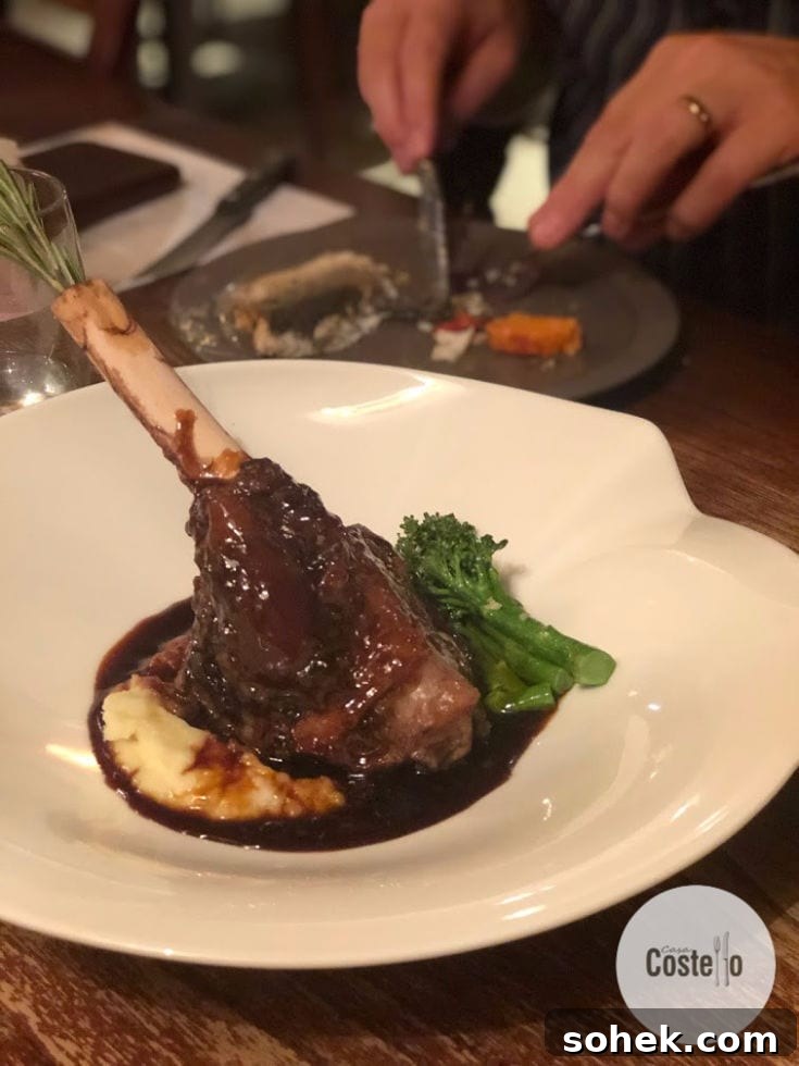 Festive Christmas Menu at Il Forno Liverpool — Seasonal Tastes & Set Menus 6 Stinco D'Agnello - Lamb Shank in a rich red wine just served on creamed potatoes