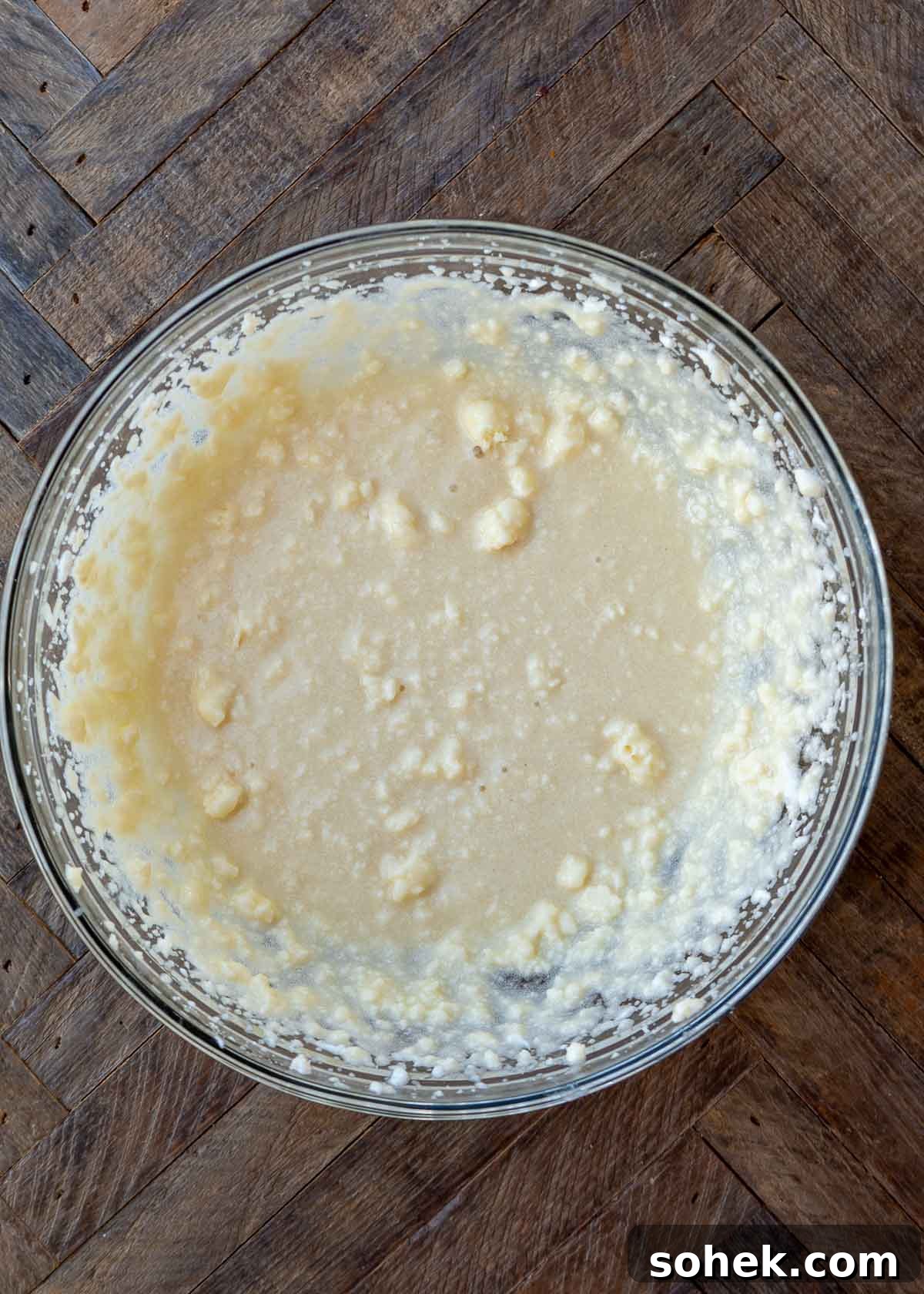 combined sugar cookie dough
