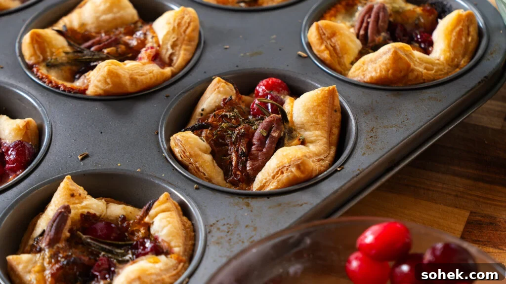 Brie and Caramelized Onion Puff Pastry Bites with Rosemary 8 img 21082 10