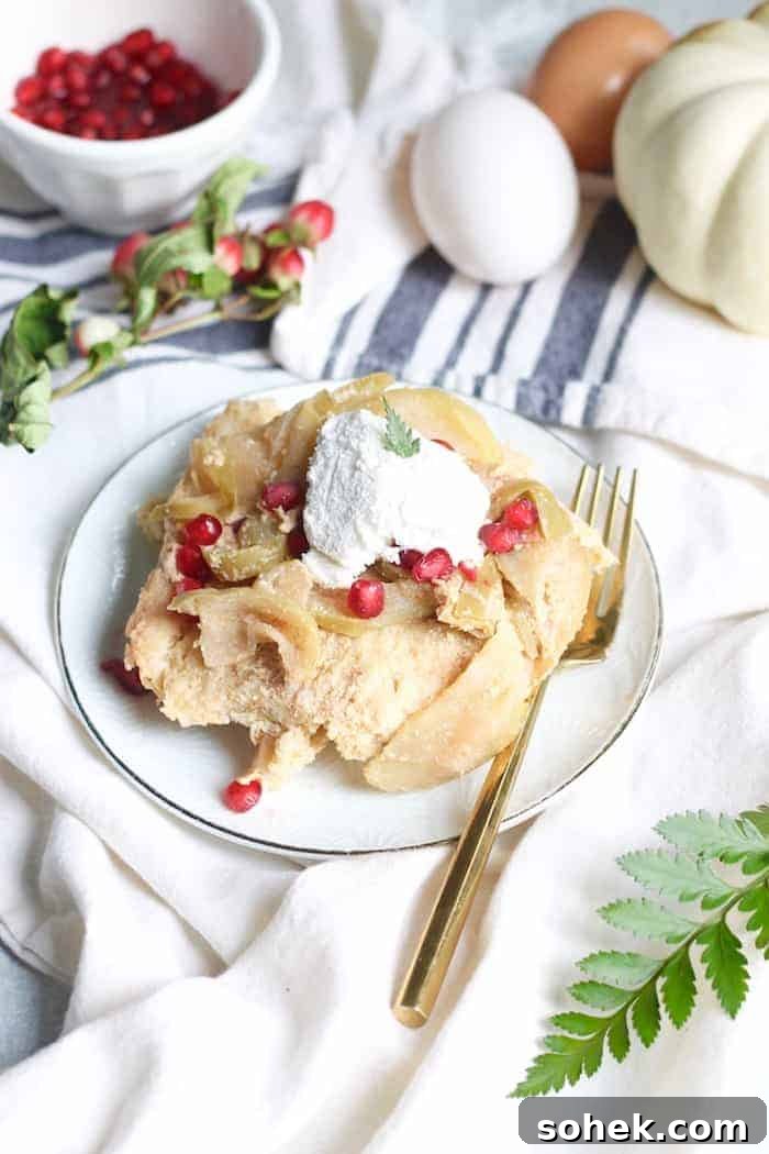 Apple Cinnamon French Toast Casserole with Baked Apples 6 img 21614 6
