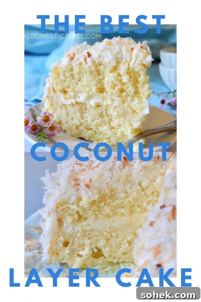 best coconut layer cake photo collage