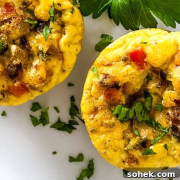 2 scrambled egg muffin cups