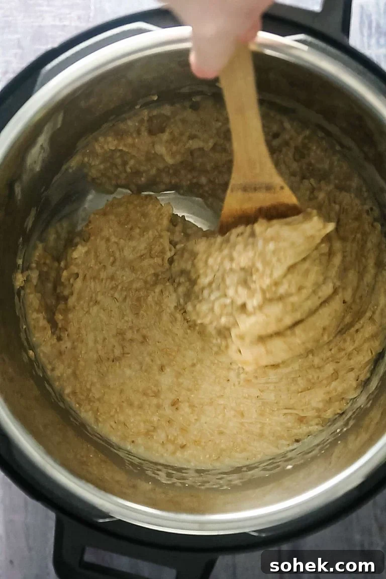 Instant Pot Steel-Cut Oats Recipe (Video Guide) 3 instant pot filled with steel cut oats