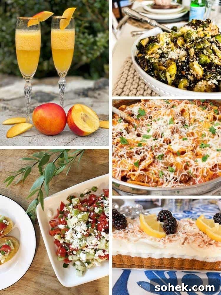 Stunning Italian Dinner Party Menu Ideas to Impress Your Guests 2 Collage of Italian foods to serve at an Italian-themed dinner party.