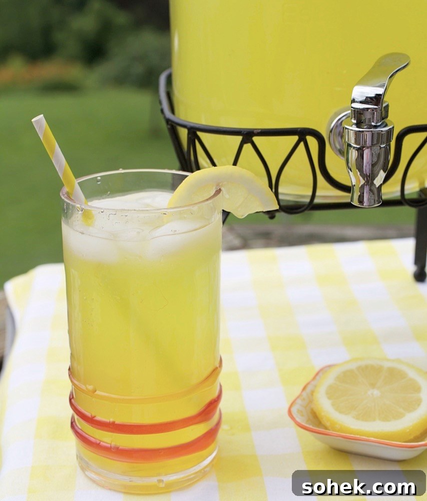 Homemade Lemonade.